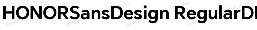 HONORSansDesign RegularDISP字体转换
